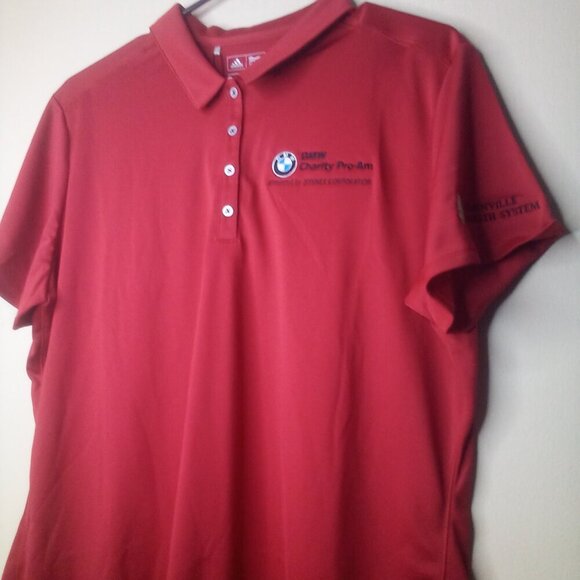Adidas Polo Shirt BMW Charity Pro-Am Women 2XL Short Sleeve Red - Picture 5 of 16